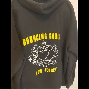 XL black Bouncing Souls band hoodie